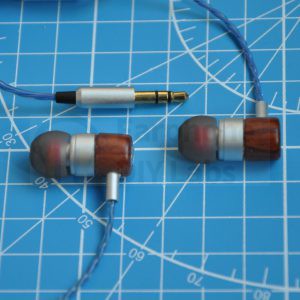 Brazil Rosewood Silver In-Ear Open End Earphone Shell for 10mm
