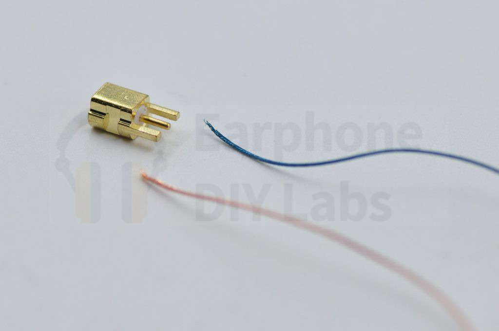 Prepare MMCX connector and internal wires